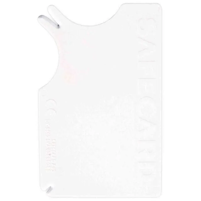 Safecard Zecken-Entferner, Kunststoff, 8 × 5 cm, weiß